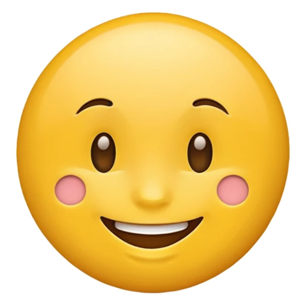 AI emoji icon, simple, cheerful sticker