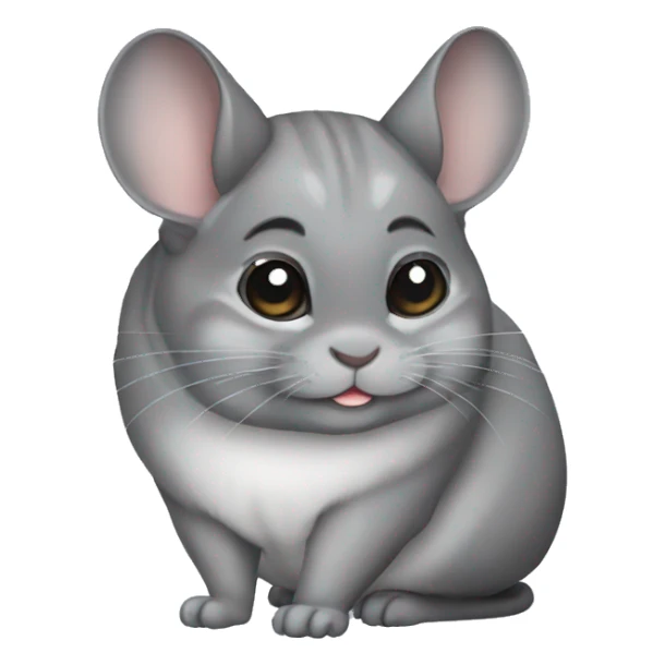 gray chinchilla sticker