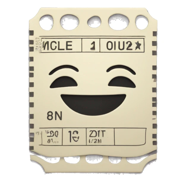 cinema ticket sticker