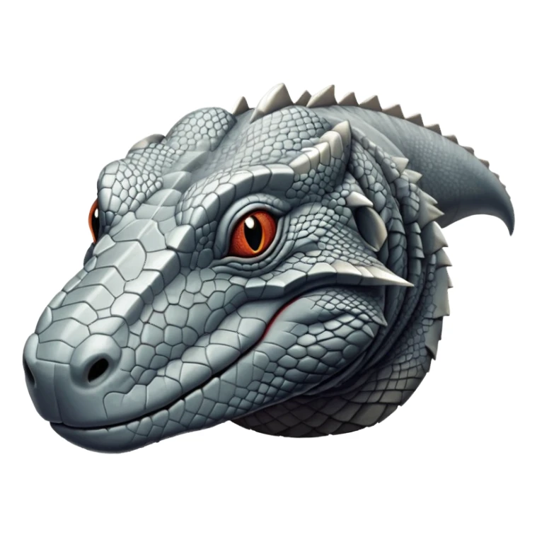 komodo dragon grey sticker