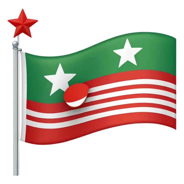 Tschetschenische Flagge  sticker