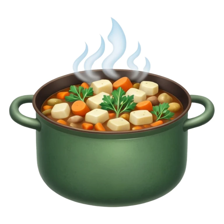 winter food in a nice pot  sticker