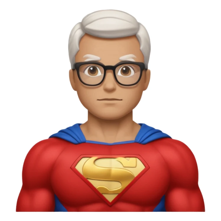 Glasses-Wearing super Heroe sticker