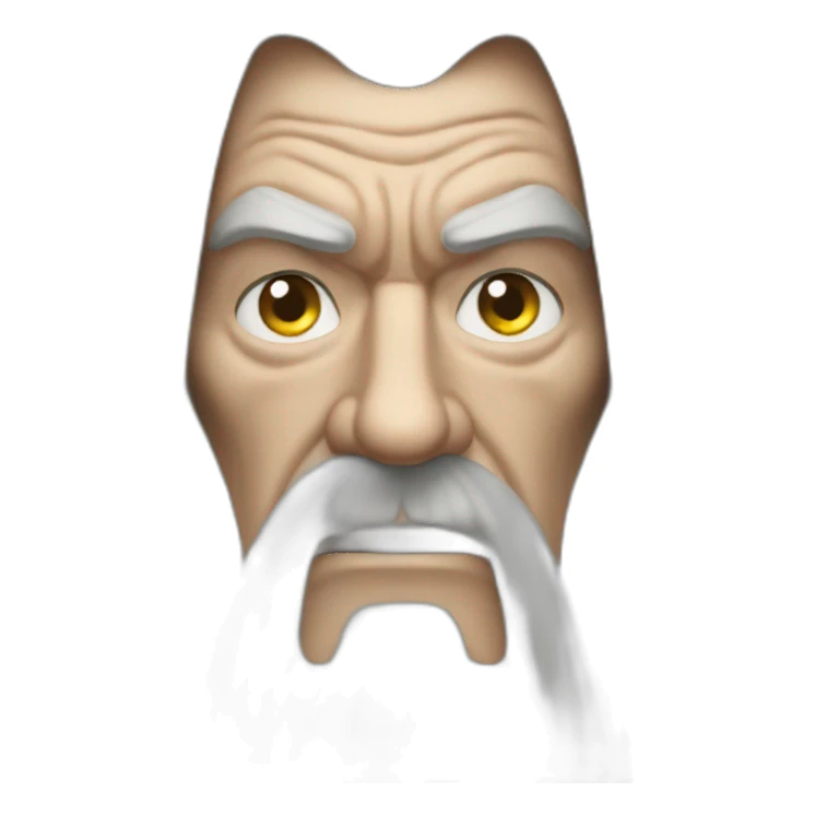 angry gandalf sticker