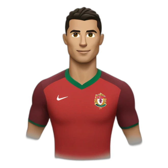 Cristiano Ronaldo wearing the Portugal jersey. sticker