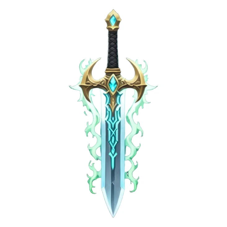 magical greatsword with a eldricth powers in it sticker
