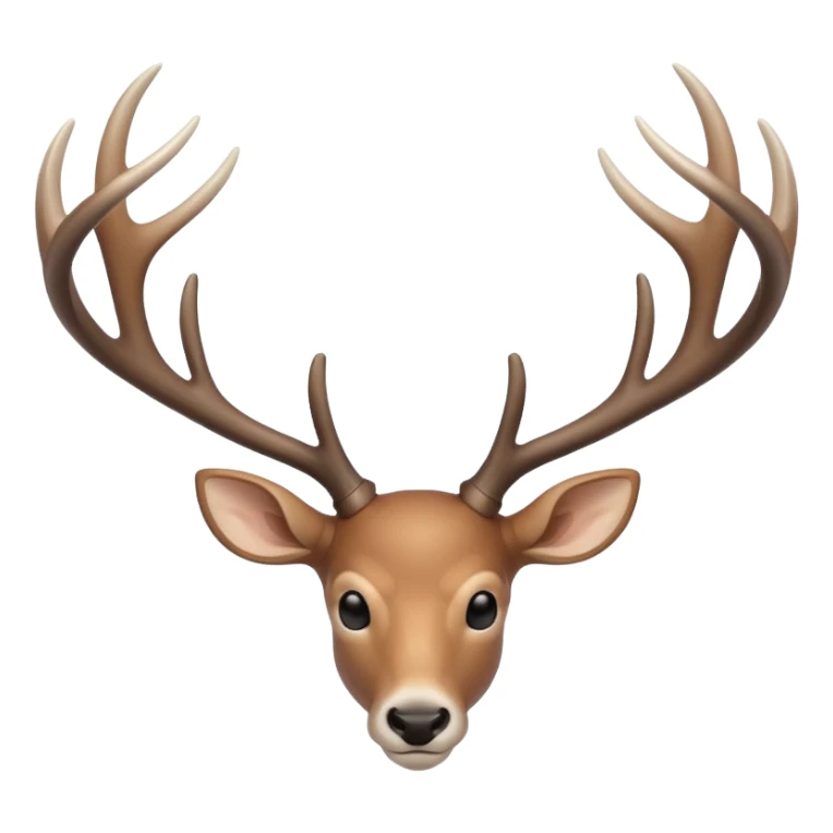 Minimalist deer antlers  sticker