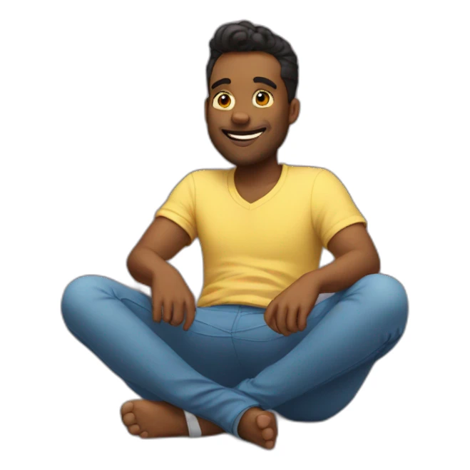 Sitting on my back sticker