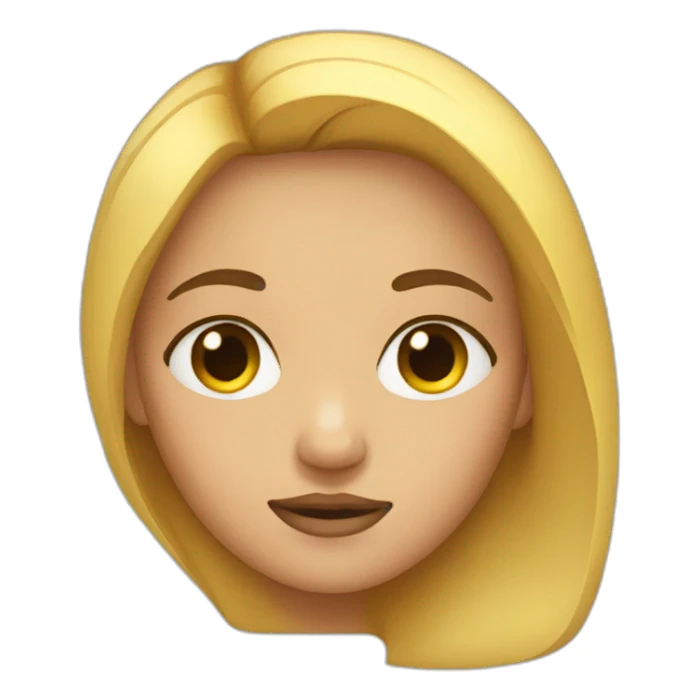 A girl one eye closed sticker