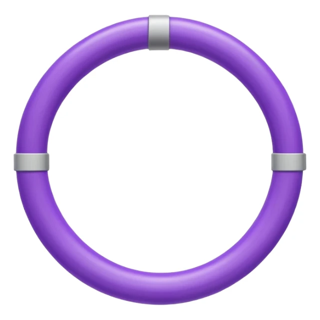 purple hula hoop sticker