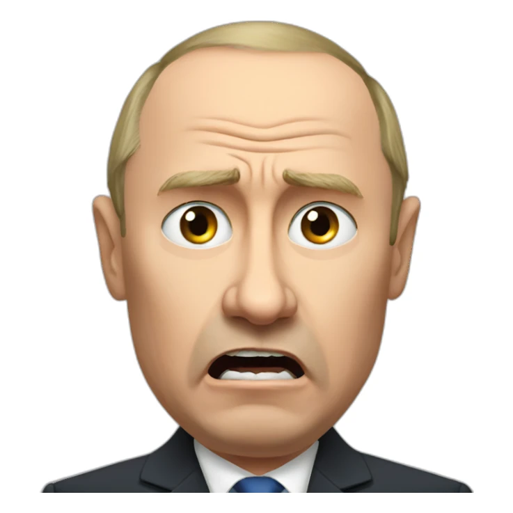 angry putin sticker