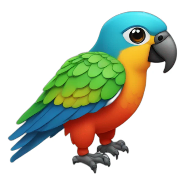 a capsulecrm branded party parrot sticker