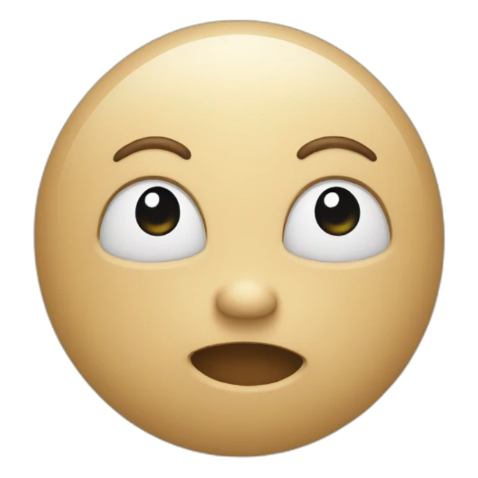 Head balloned with hands on it  sticker