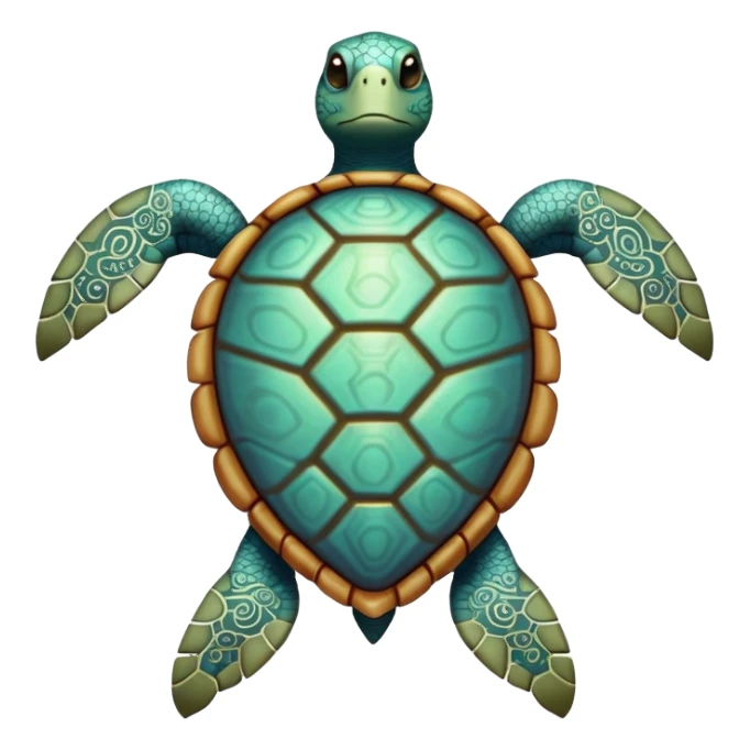 turtle god with divine powers sticker