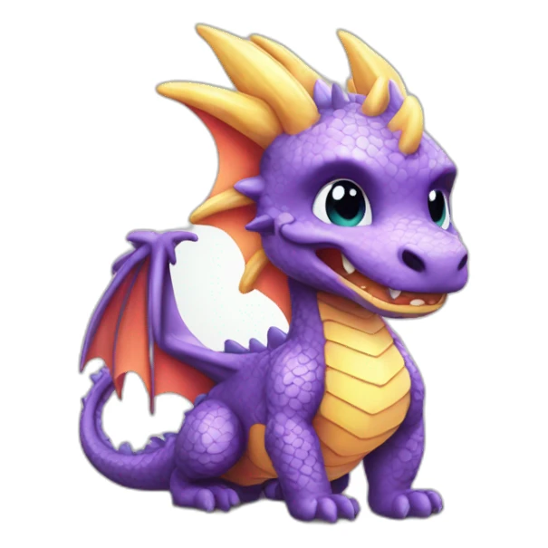 dragon cute CRISTAL sticker