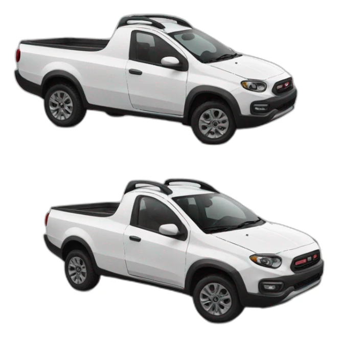 white-fiat-strada-fast sticker