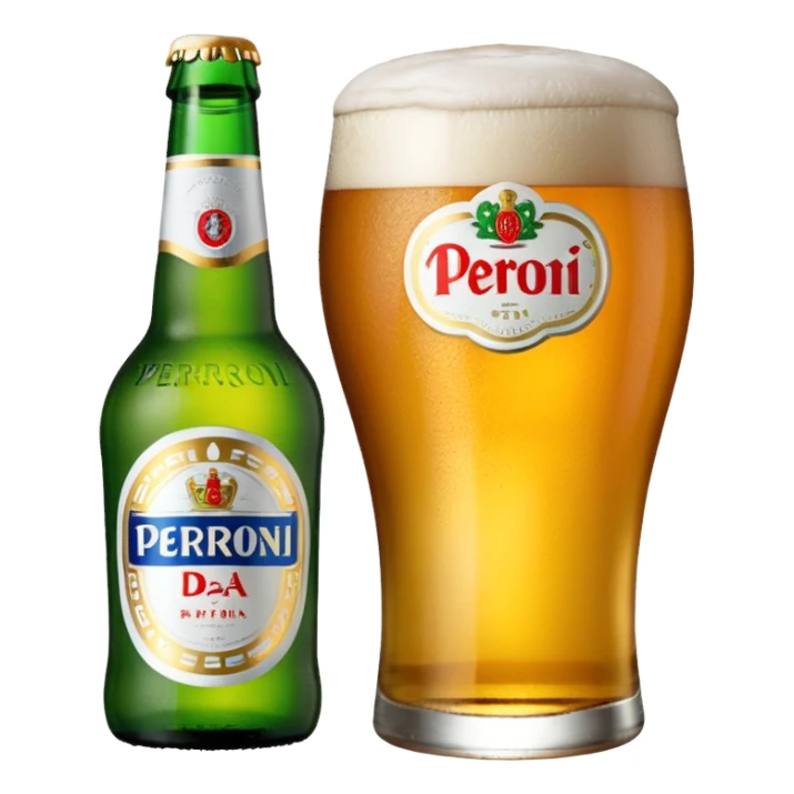 Birra Peroni piccola da 33 cl
 sticker