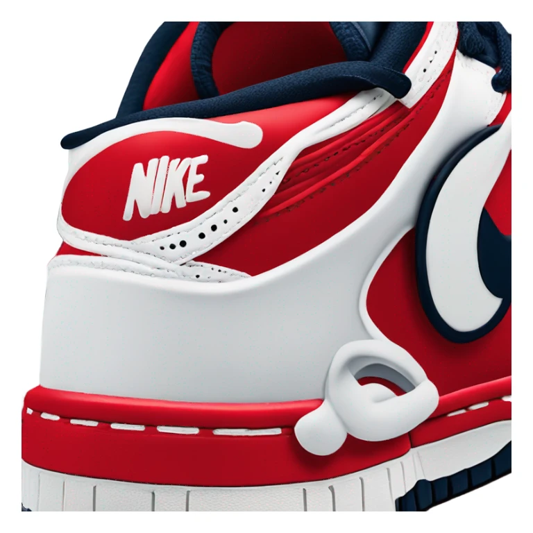 Nike Dunk Low Red/White/Obsidian sticker