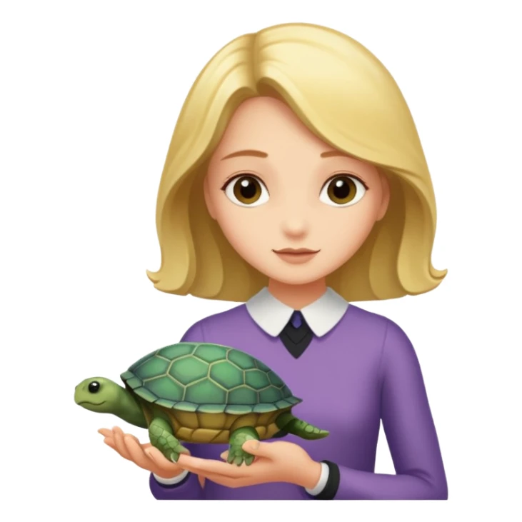 There is a turtle part inside the clam. Madeleine sticker