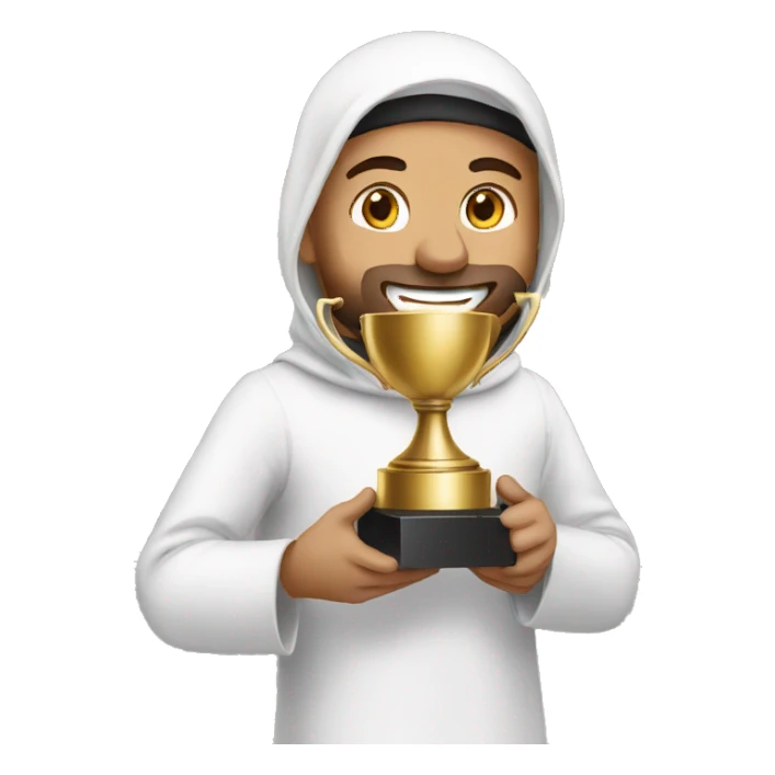 Muslim  winning trophy sticker