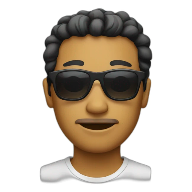 Put with sunglasses sticker