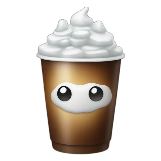 coffee with ice sticker