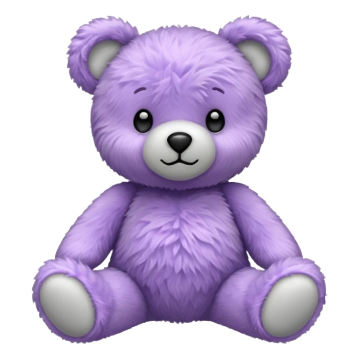 Lavender Teddy bear sticker