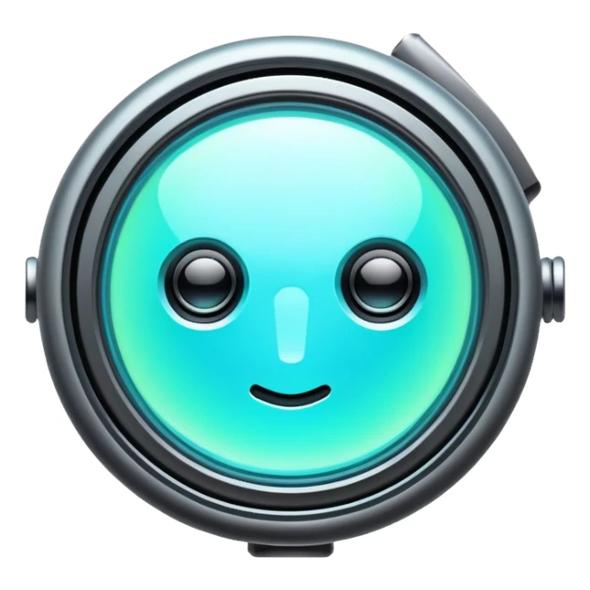 cyberpunk loupe icon sticker