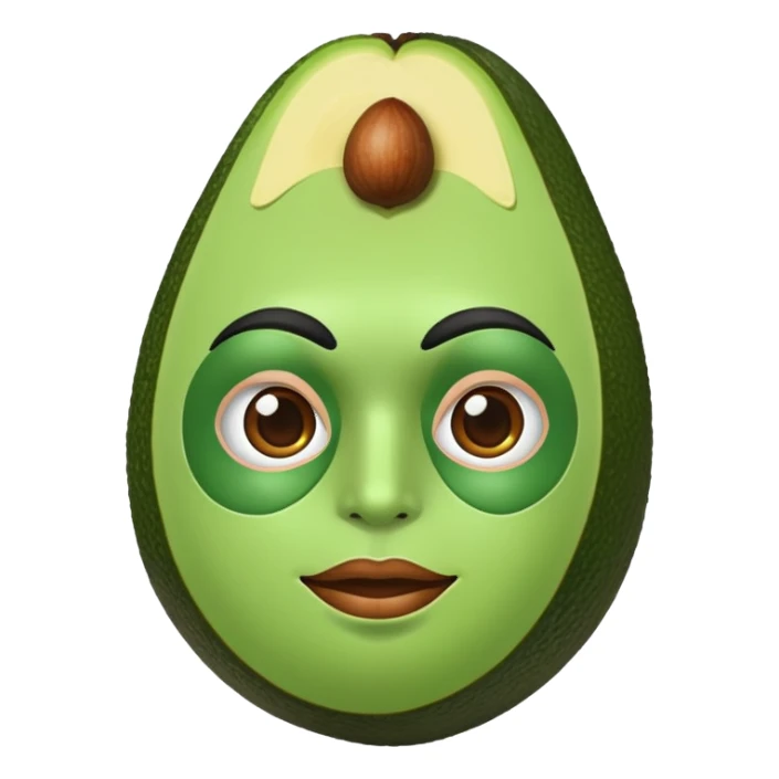 Avocado superhero sticker