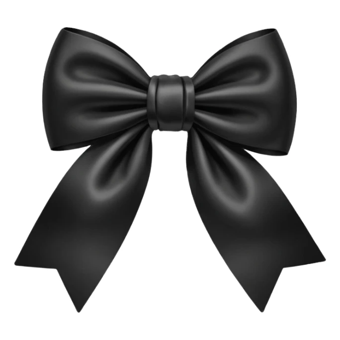 
Cute Black bow sticker