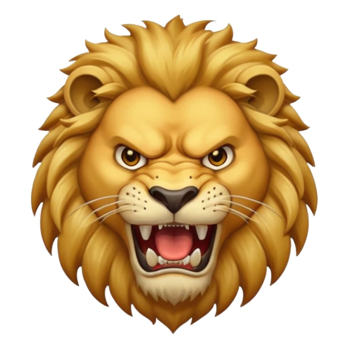 Angry lion sticker