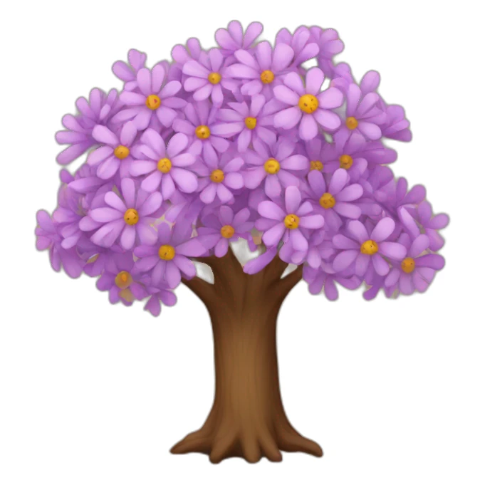 Tree with flowers  sticker