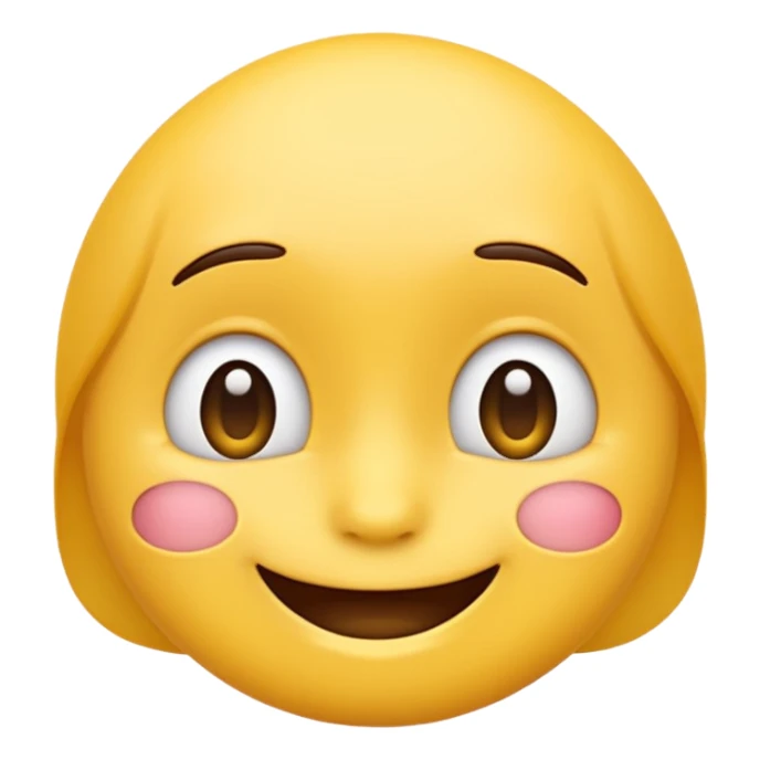 subtle smile emoji, a bit naughty sticker