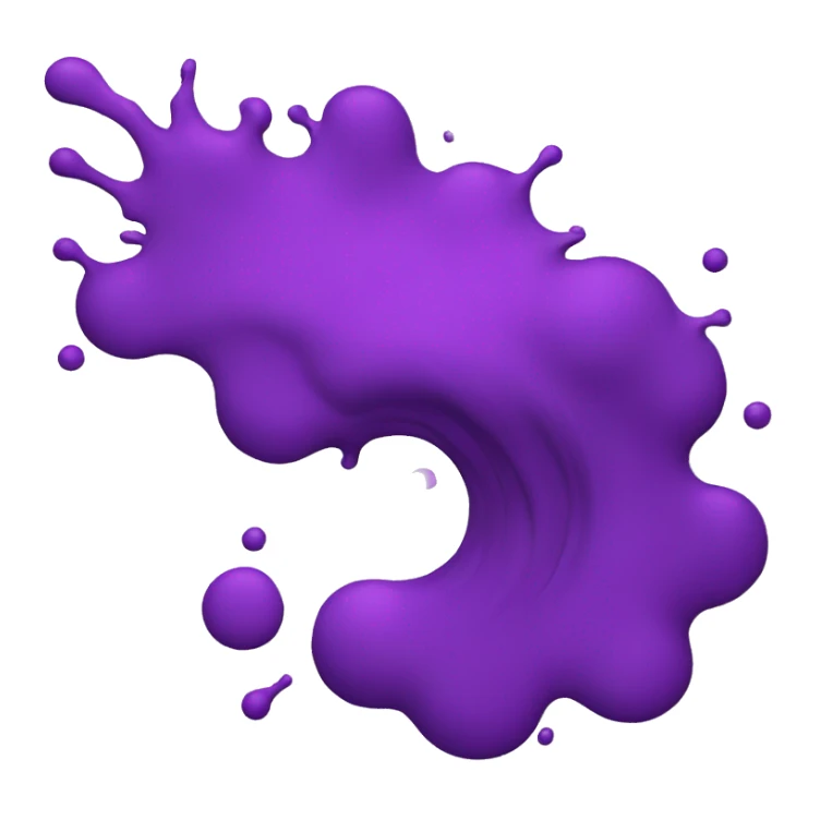 purple paint splash sticker