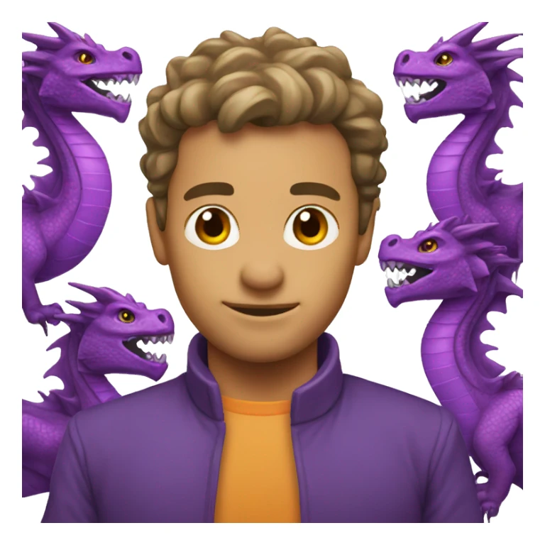 purple dragon teambuilding sticker