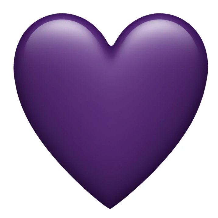 Dark purple heart sticker