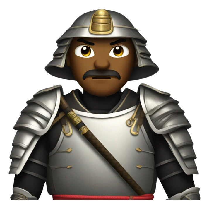 Samurai in full armor  sticker