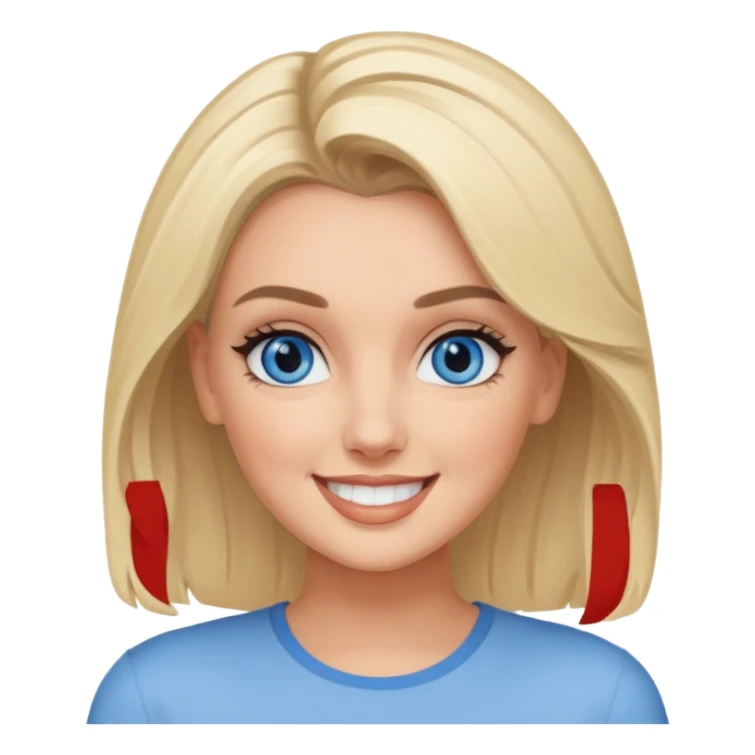 Perrie Edwards blue eyes, blonde hair sticker