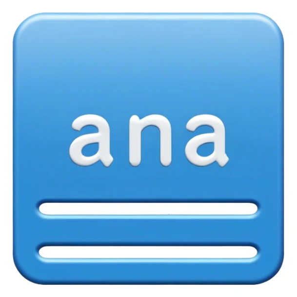 Text 'ANA' on Signboard sticker