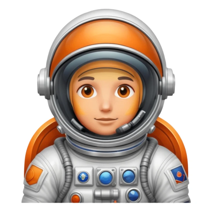 cosmonaut in space suit sticker
