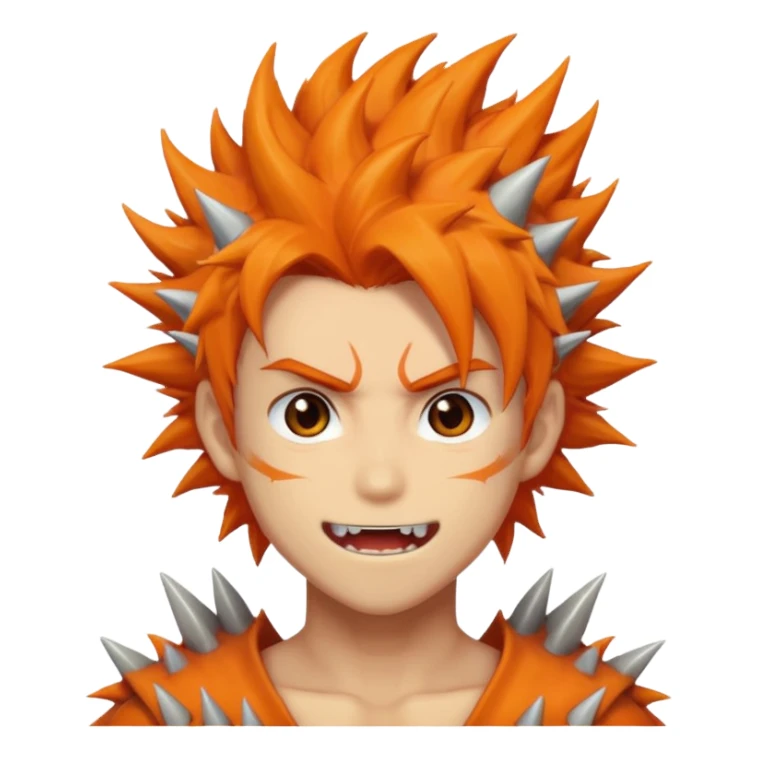 Anime Dragon Human Orange He/Him sticker