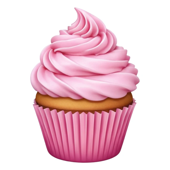 Cupcake with pink icing sticker