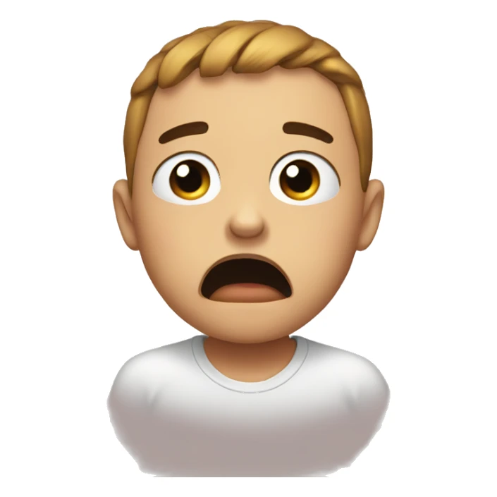 Crying sweet sticker