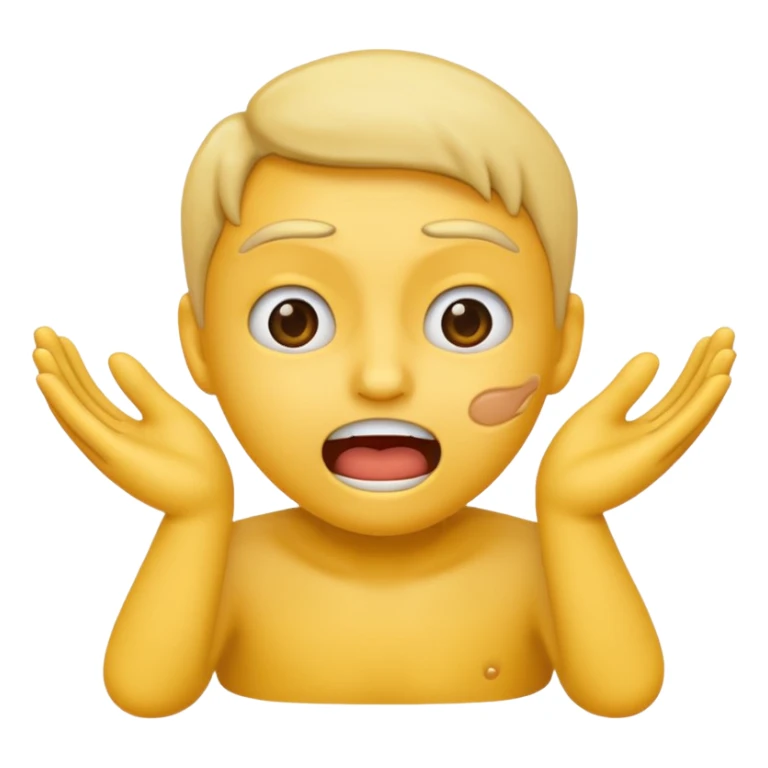 Create an emoji choking itself with hands sticker