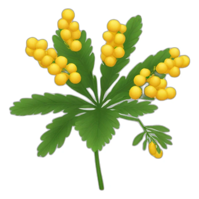 mimosa FLOWER sticker