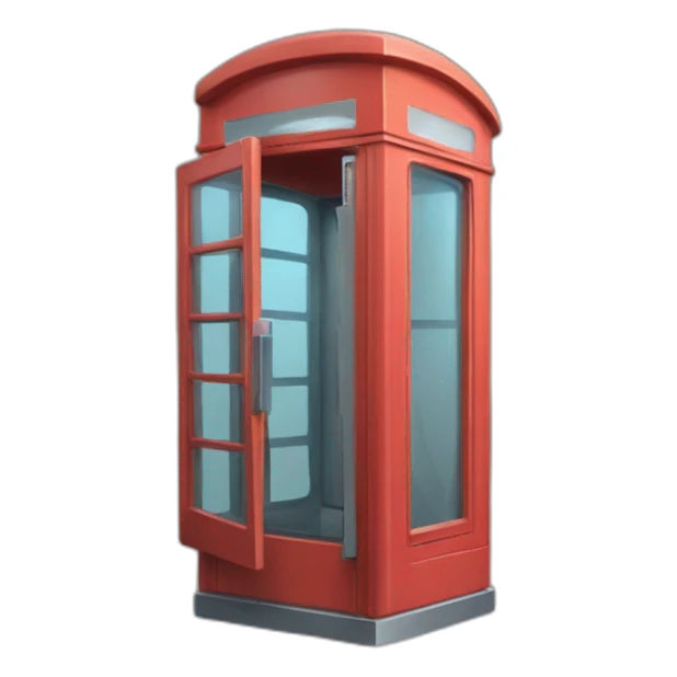 cute phonebooth sticker