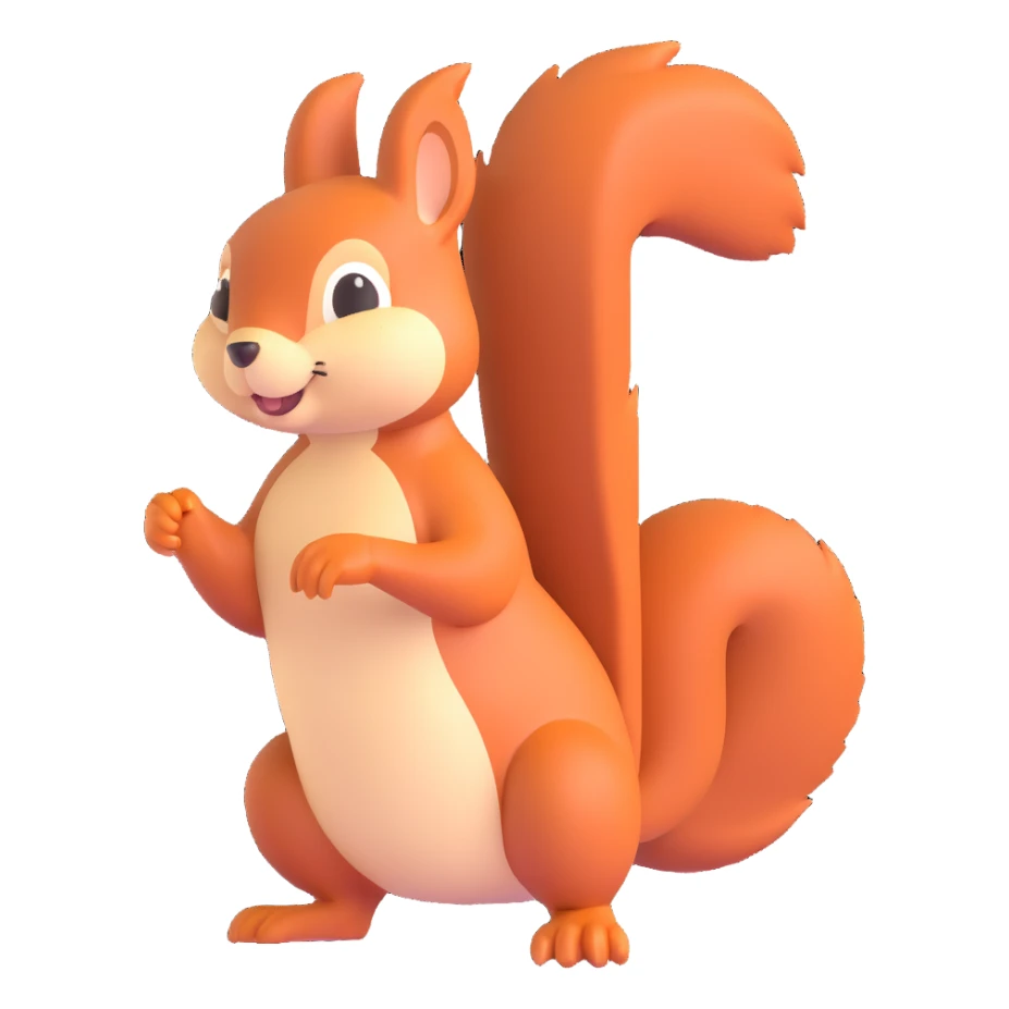 A squirrel sticker