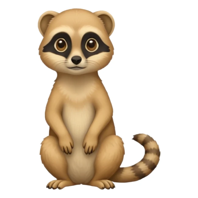 a suricate sitanding up sticker