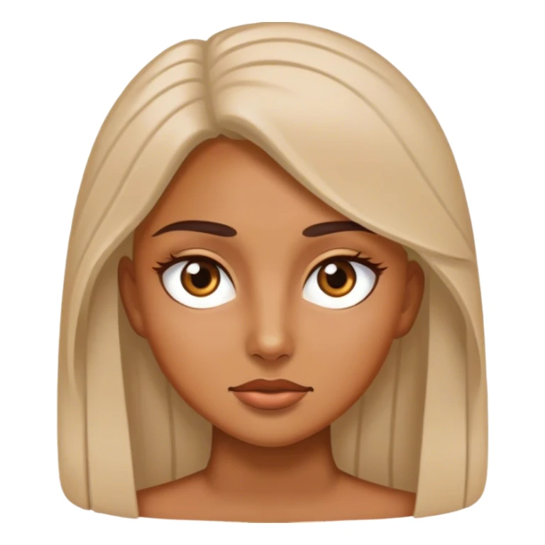 luna con ojos  sticker