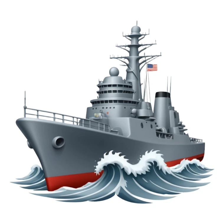 A naval destroyer ship sticker